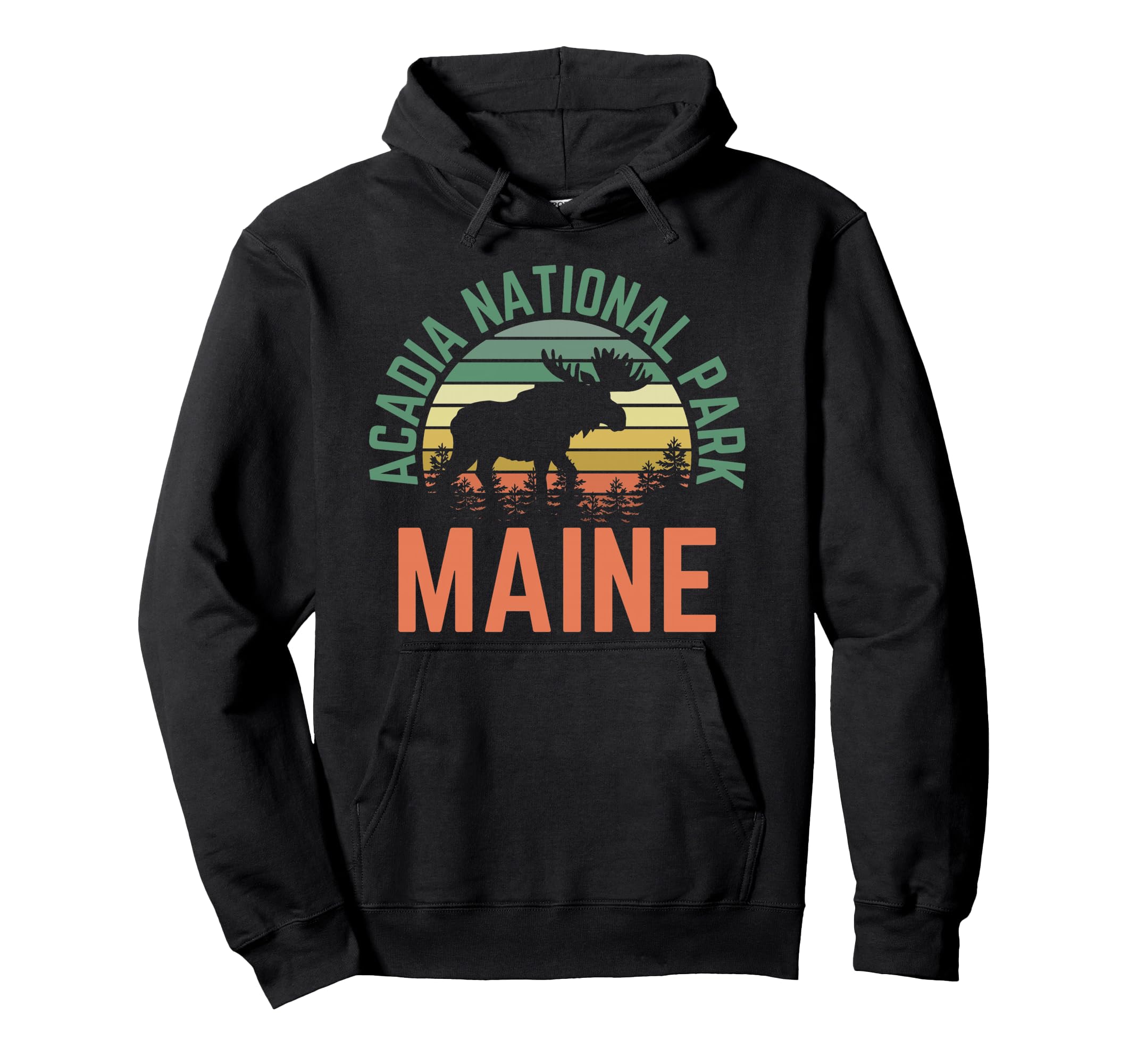 Acadia National Park Maine Usa Outdoor Hoodie - Novelty Apparel for Adults - T-Shirt, Sweatshirt, Hoodie