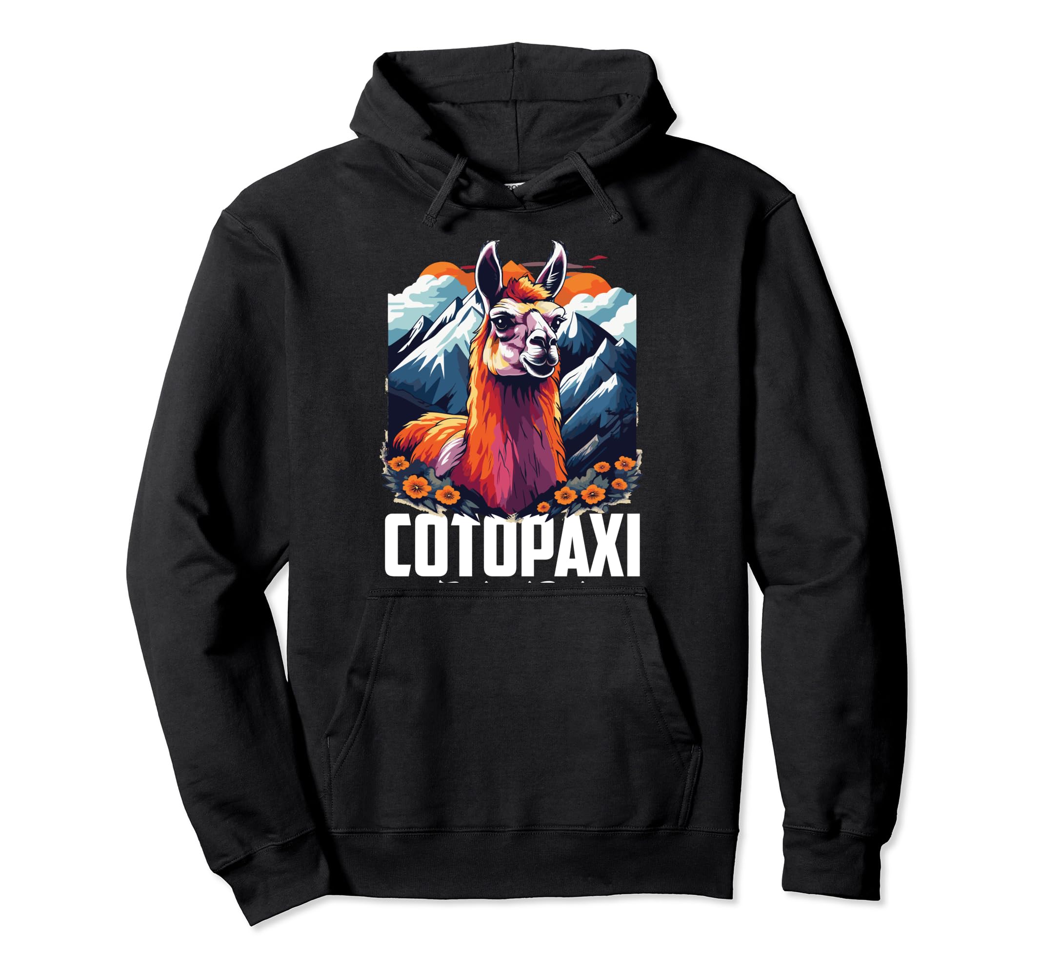 Llama National Park Cotopaxi Hoodie - Casual Everyday Wear Men Women - T-Shirt, Sweatshirt, Hoodie