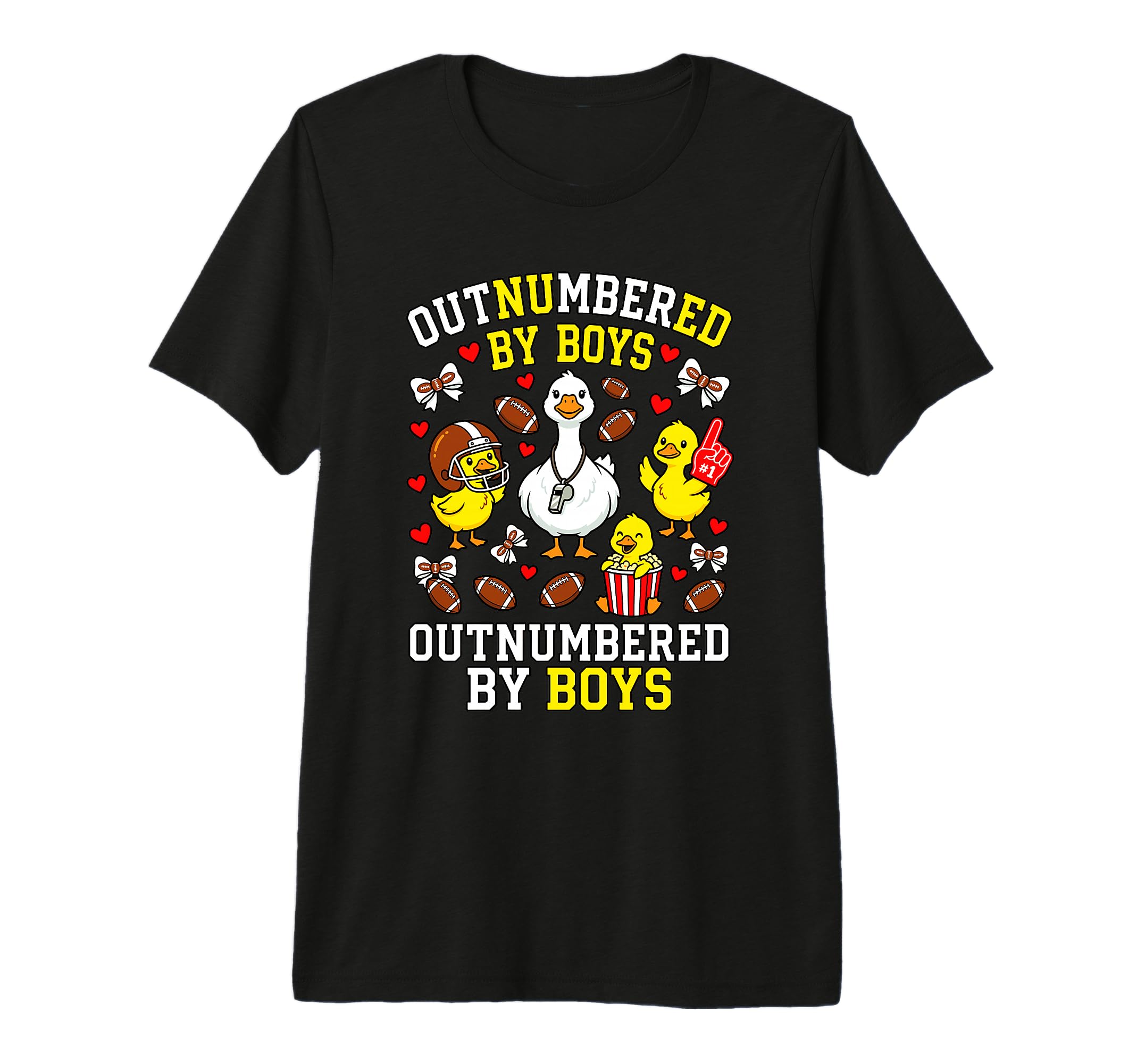 Outnumbered Ducklings Football Soccer T-Shirt - Novelty Apparel for Adults - T-Shirt, Sweatshirt, Hoodie