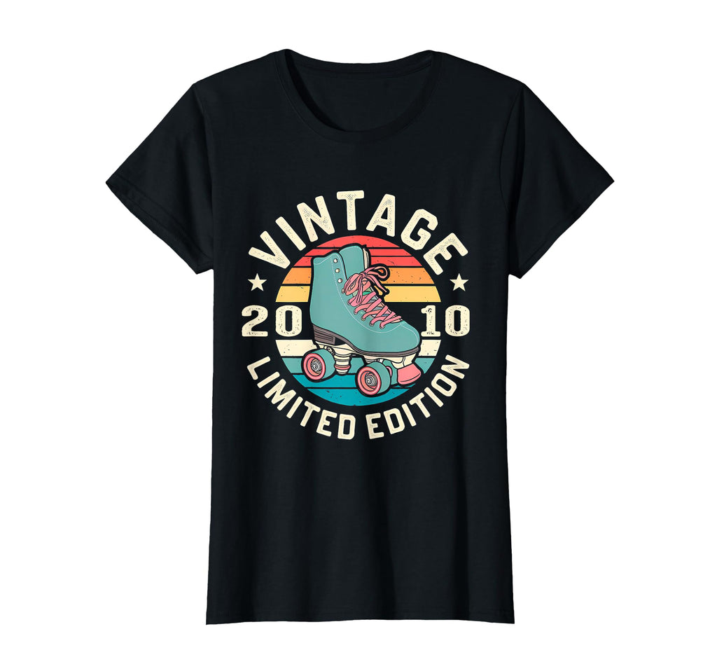 2010 Sunset Roller Skate Birthday T-Shirt - Unique Graphic for Adults - T-Shirt, Sweatshirt, Hoodie