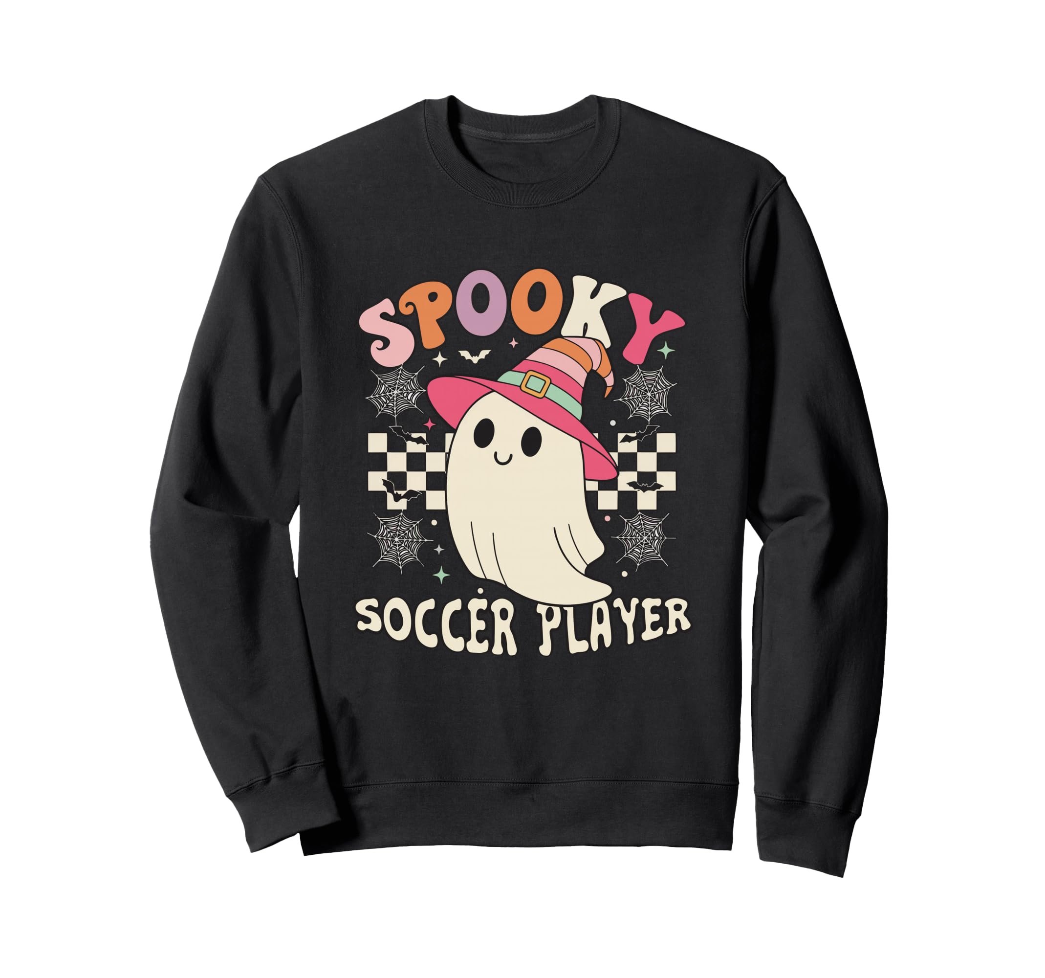 Spooky Soccer Player Ghost Sweatshirt - Aesthetic Graphic for Adults - T-Shirt, Sweatshirt, Hoodie