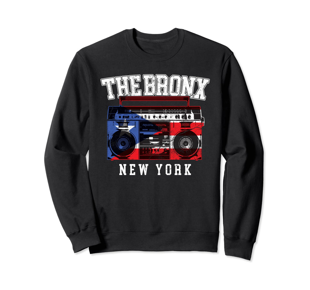 Bronx New York Puerto Rico Sweatshirt - Minimalist Print for Adults - T-Shirt, Sweatshirt, Hoodie