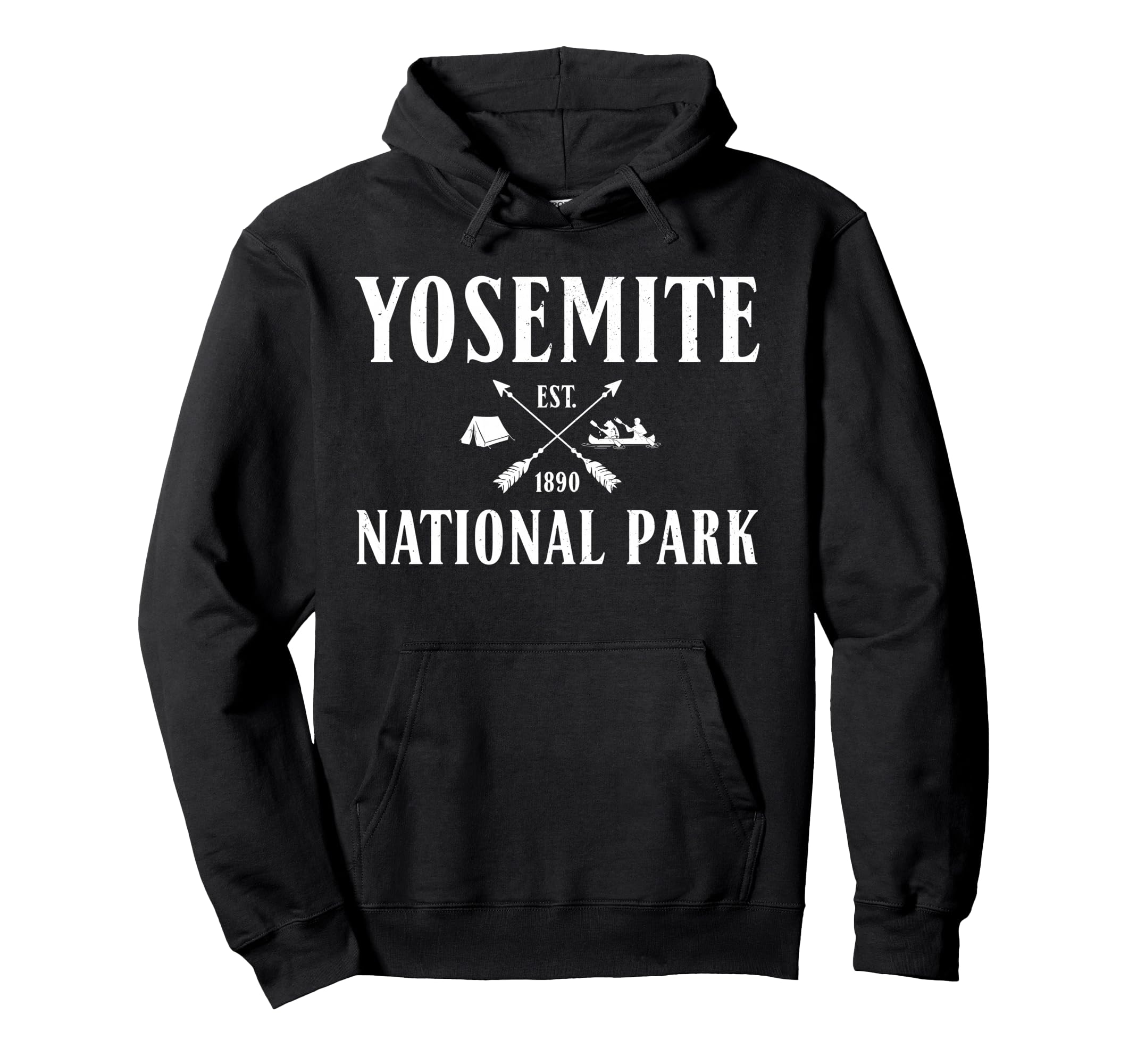 Yosemite National Park Outdoors 1890 Hoodie - Trendy Graphic Men Women - T-Shirt, Sweatshirt, Hoodie