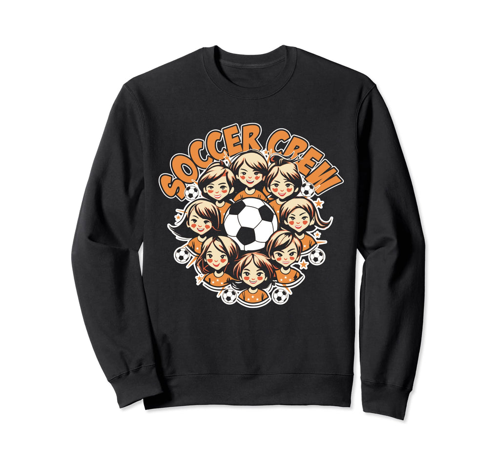 Soccer Ladies Crew Soccer Team Sweatshirt - Fun Novelty Design for Adults - T-Shirt, Sweatshirt, Hoodie