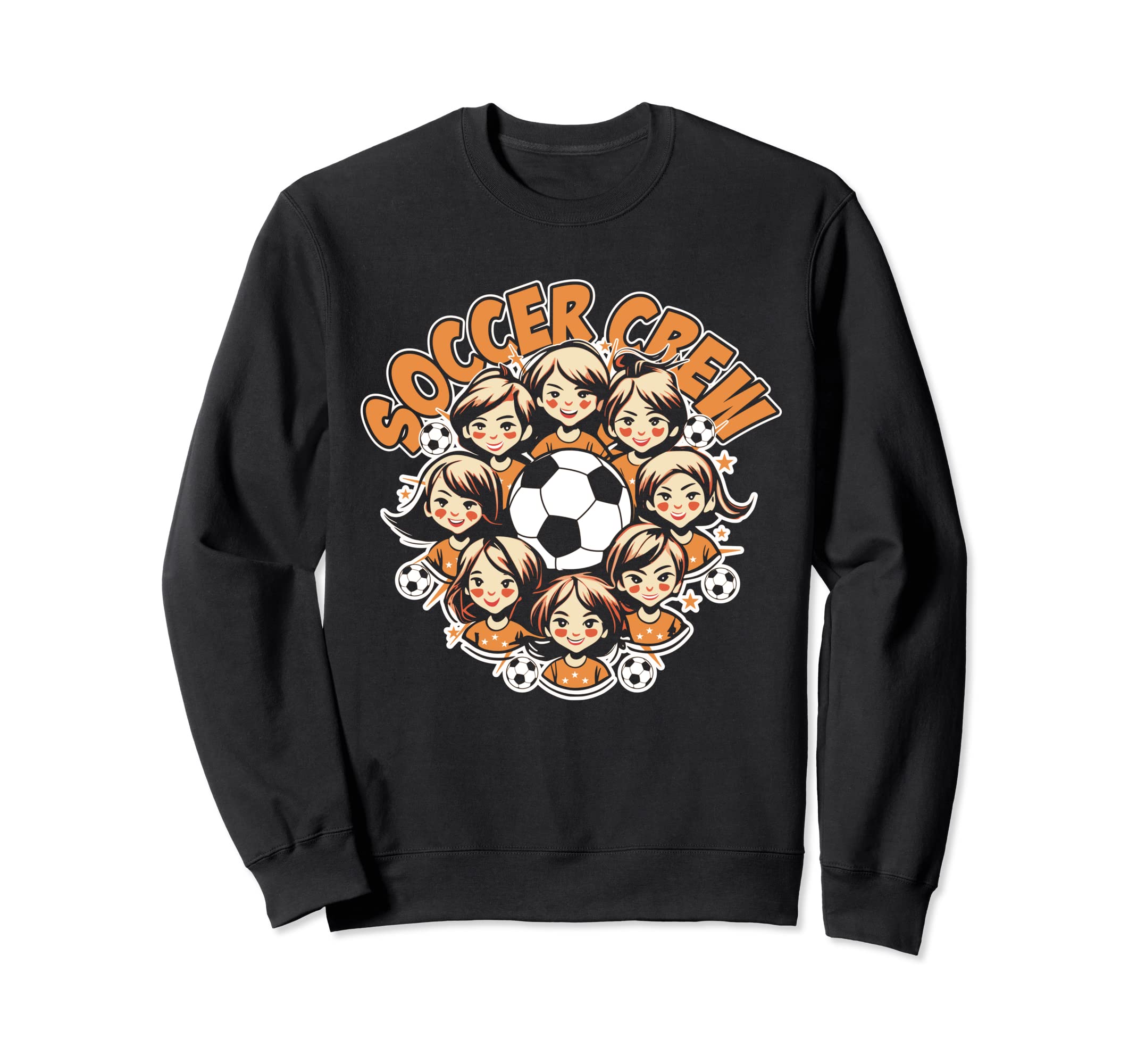 Soccer Ladies Crew Soccer Team Sweatshirt - Fun Novelty Design for Adults - T-Shirt, Sweatshirt, Hoodie
