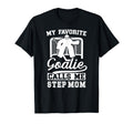 Proud Hockey Goalie Step Mom Hockey T-Shirt - Custom Art Print Men Women - T-Shirt, Sweatshirt, Hoodie