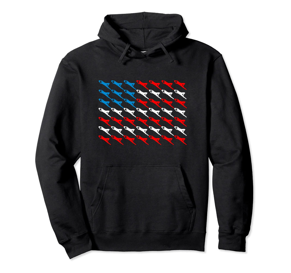 Soccer Goalie American Flag Hoodie - Casual Everyday Wear Unisex - T-Shirt, Sweatshirt, Hoodie