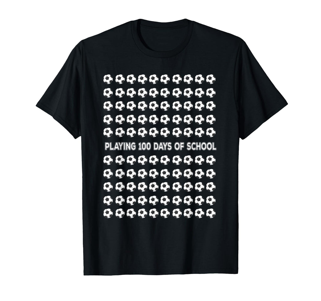 100 Days School Soccer 100Th Day T-Shirt - Custom Art Print for Adults - T-Shirt, Sweatshirt, Hoodie