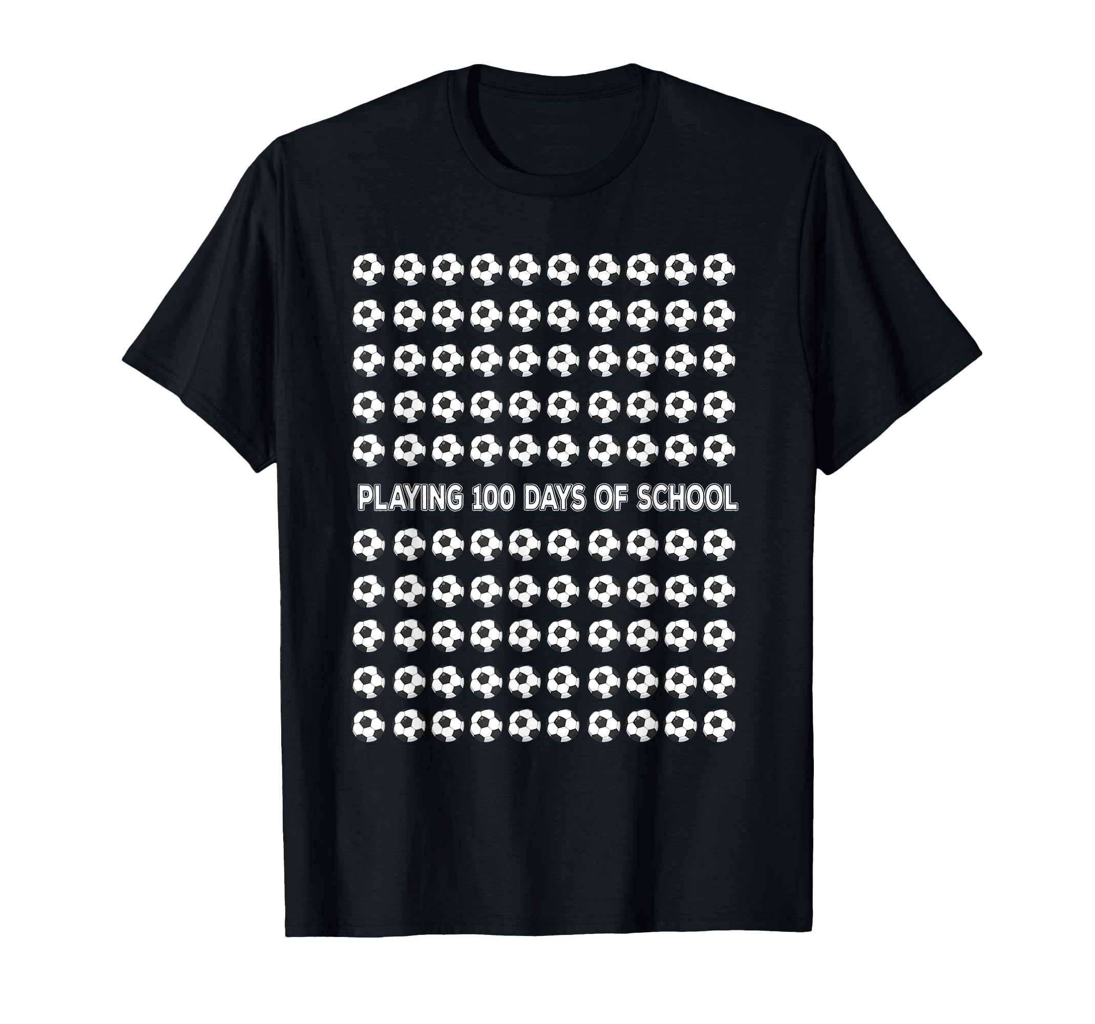 100 Days School Soccer 100Th Day T-Shirt - Custom Art Print for Adults - T-Shirt, Sweatshirt, Hoodie