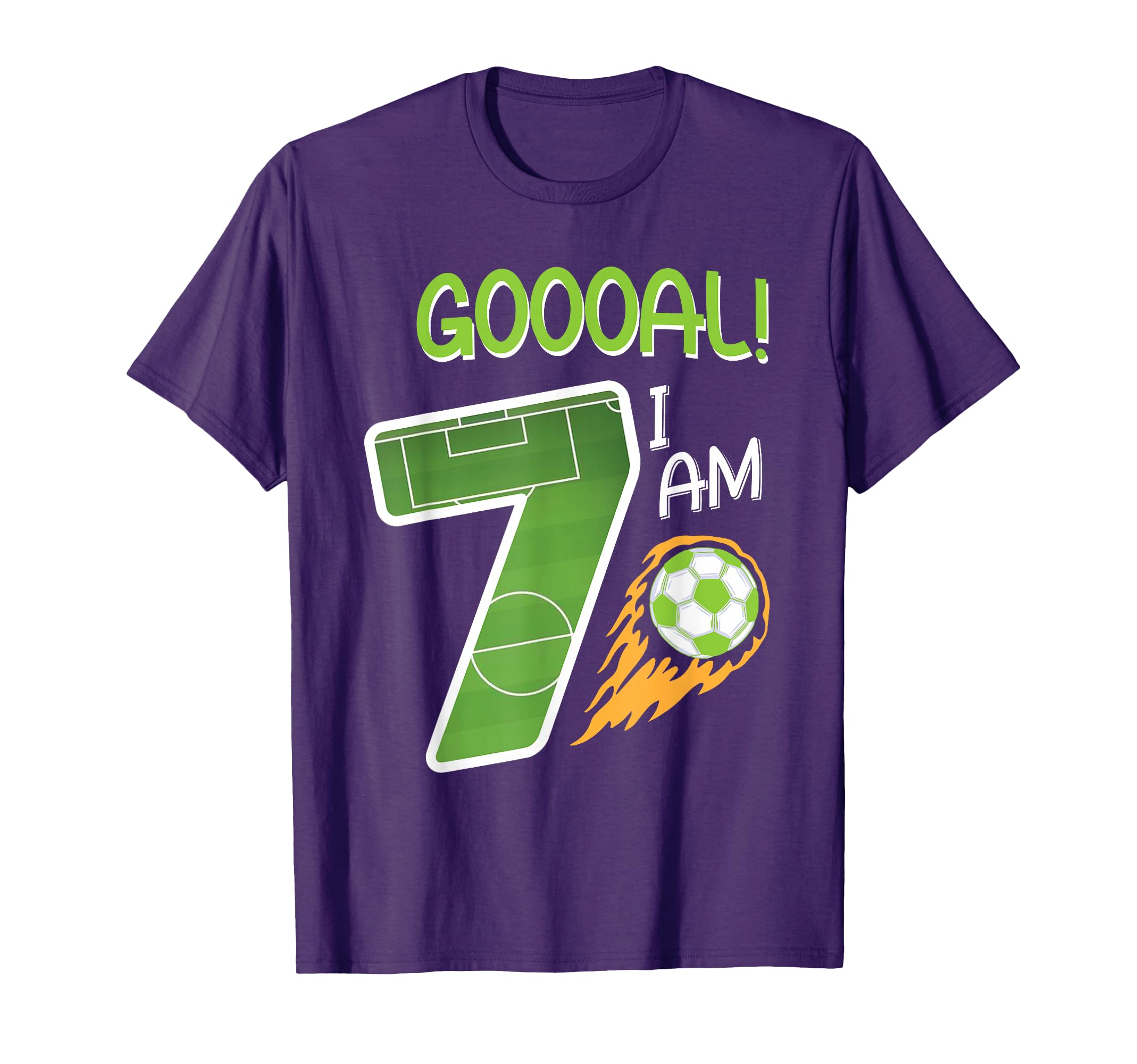 Soccer Im 7 Years Old Birthday T-Shirt - Trendy Graphic Unisex - T-Shirt, Sweatshirt, Hoodie