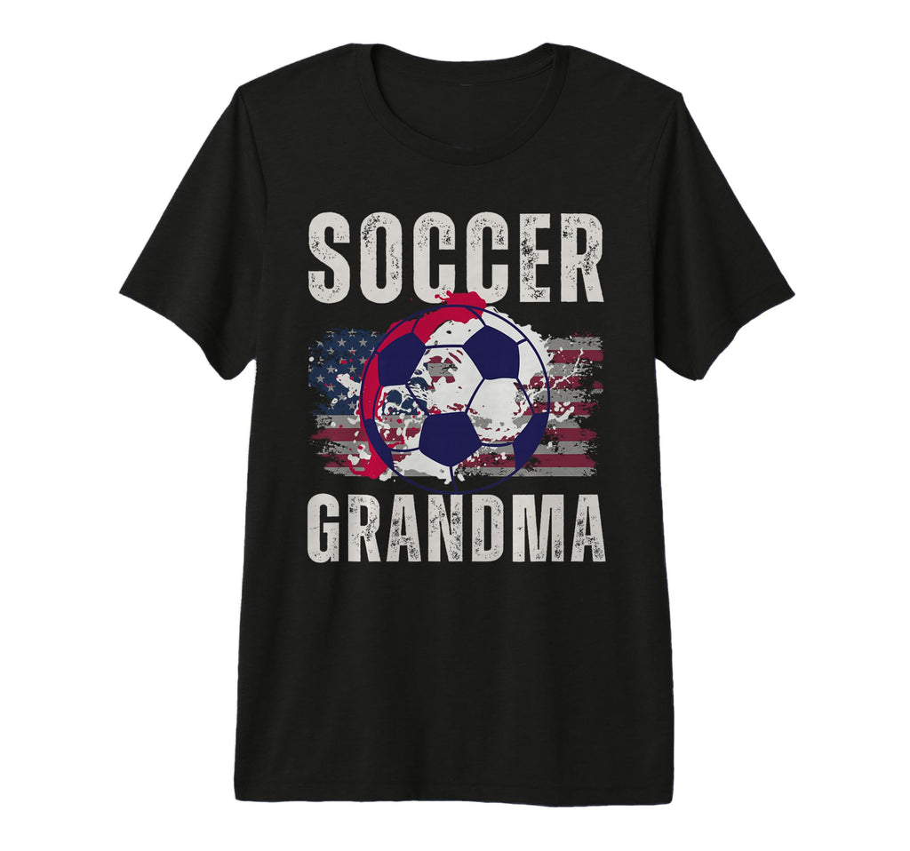 Funny Grandma Proud Soccer Lover Nana Tri T-Shirt - Graphic Print Unisex - T-Shirt, Sweatshirt, Hoodie