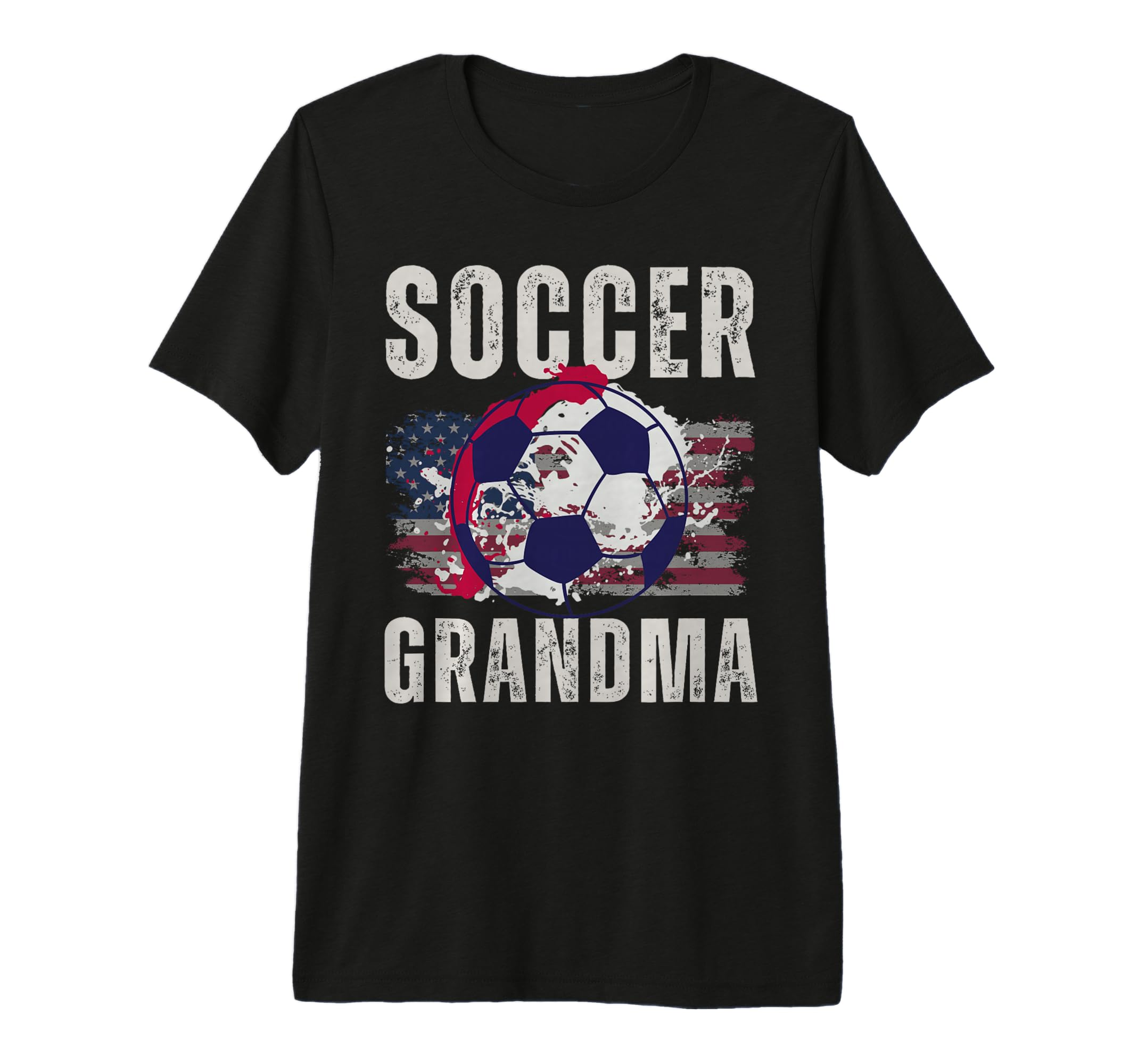 Funny Grandma Proud Soccer Lover Nana Tri T-Shirt - Graphic Print Unisex - T-Shirt, Sweatshirt, Hoodie