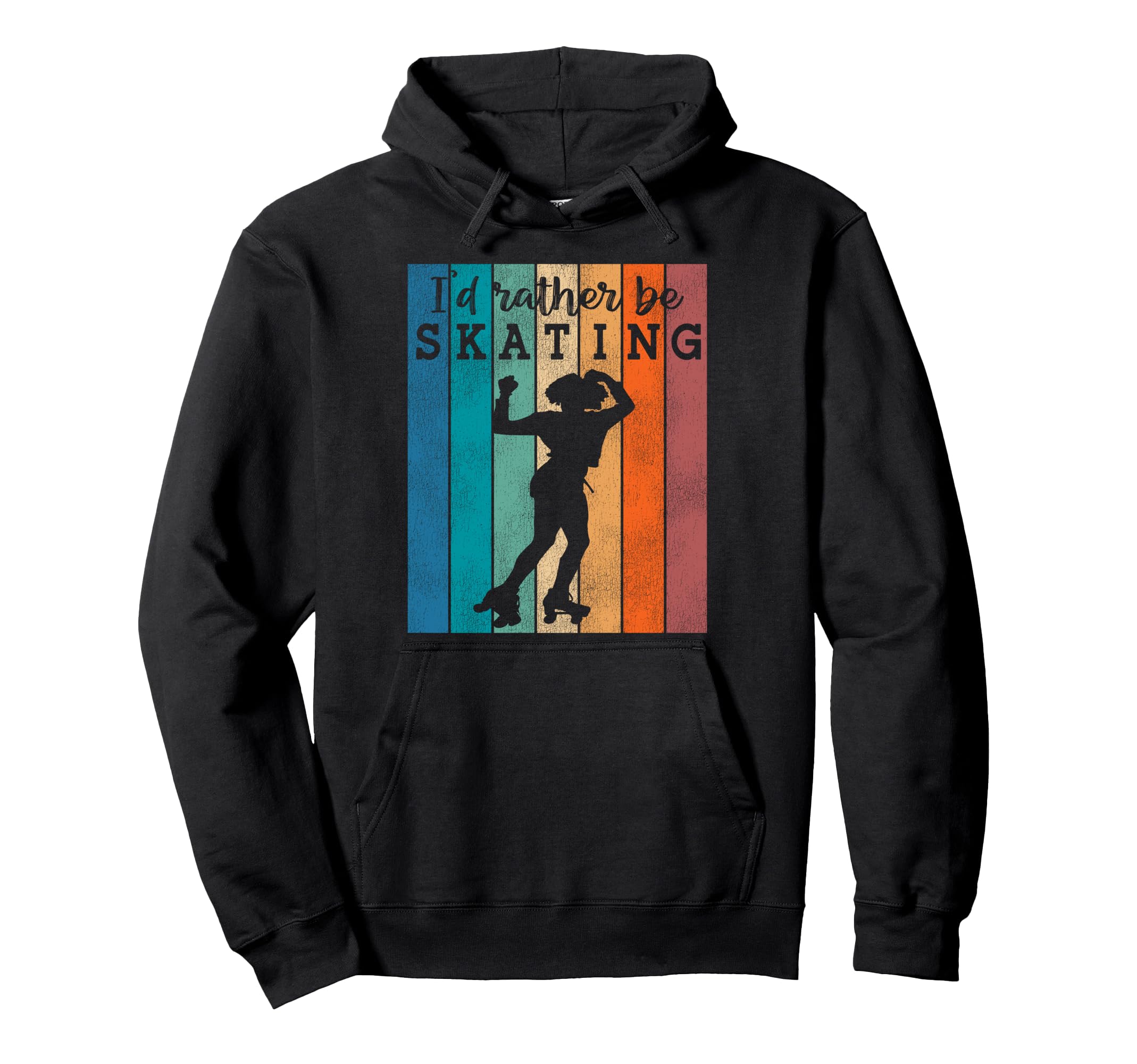 Roller Skating Skate 1970S Hoodie - Minimalist Print Unisex - T-Shirt, Sweatshirt, Hoodie