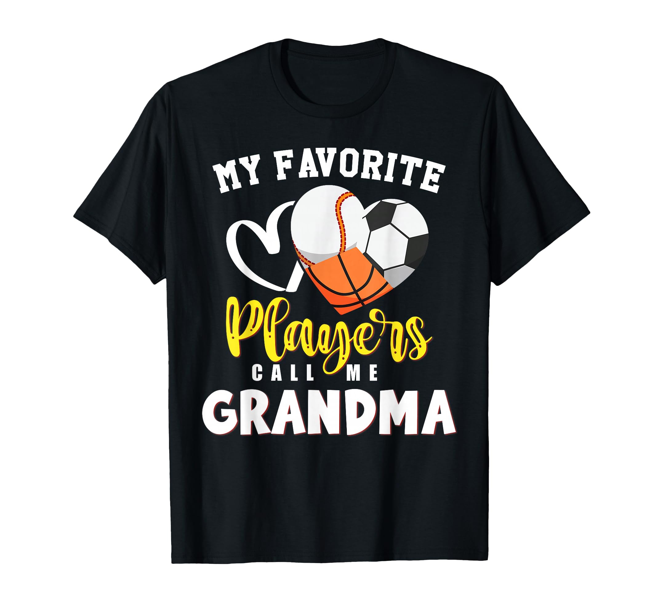 Grandma My Favorite Baseball Soccer T-Shirt - Minimalist Print Unisex - T-Shirt, Sweatshirt, Hoodie