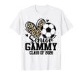 Senior Gammy Class 2026 Soccer Leopard T-Shirt - Trendy Graphic for Adults - T-Shirt, Sweatshirt, Hoodie