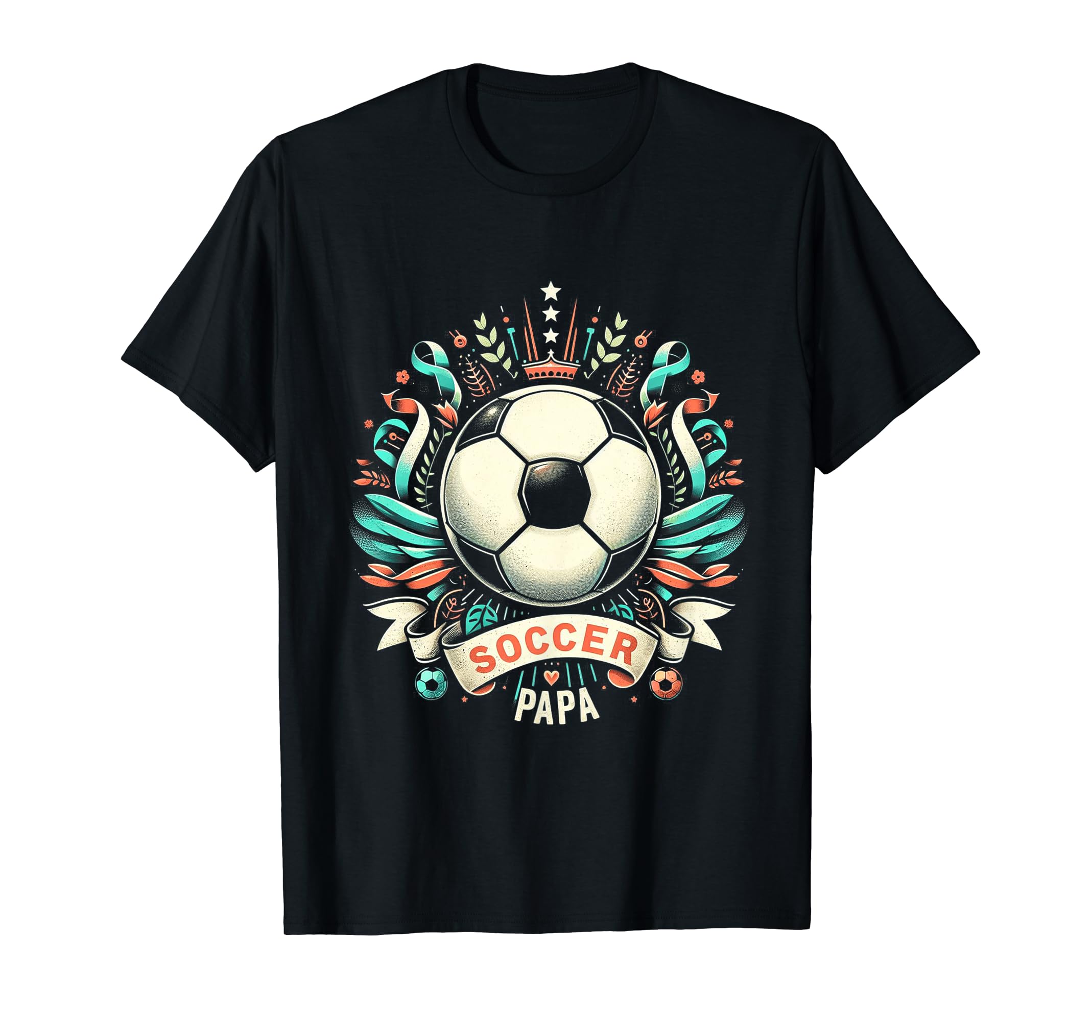 Soccer Papa Family Matching Dad T-Shirt - Minimalist Print for Adults - T-Shirt, Sweatshirt, Hoodie