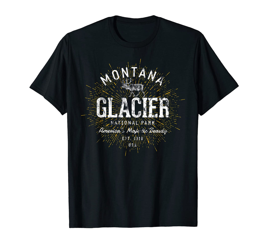 Glacier Glacier National Park T-Shirt - Minimalist Print Unisex - T-Shirt, Sweatshirt, Hoodie