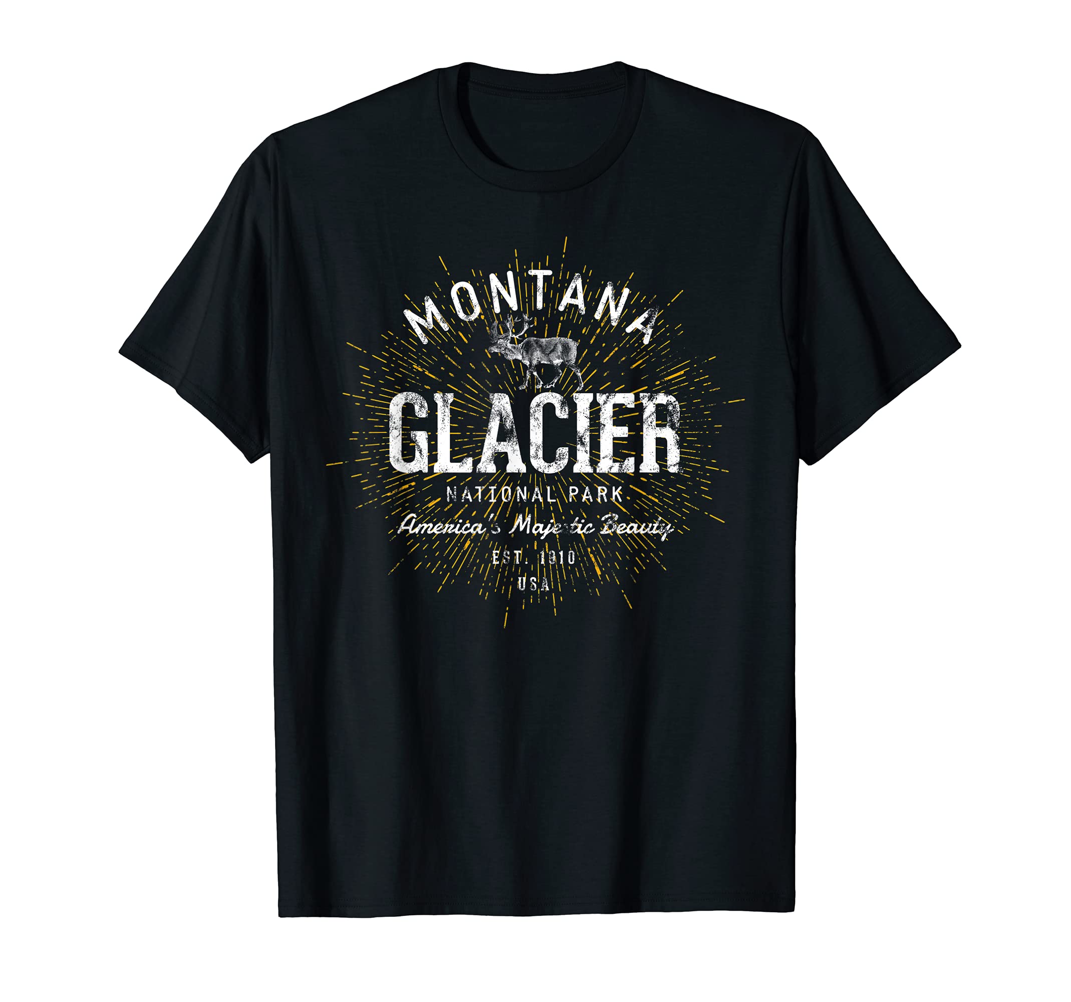 Glacier Glacier National Park T-Shirt - Minimalist Print Unisex - T-Shirt, Sweatshirt, Hoodie