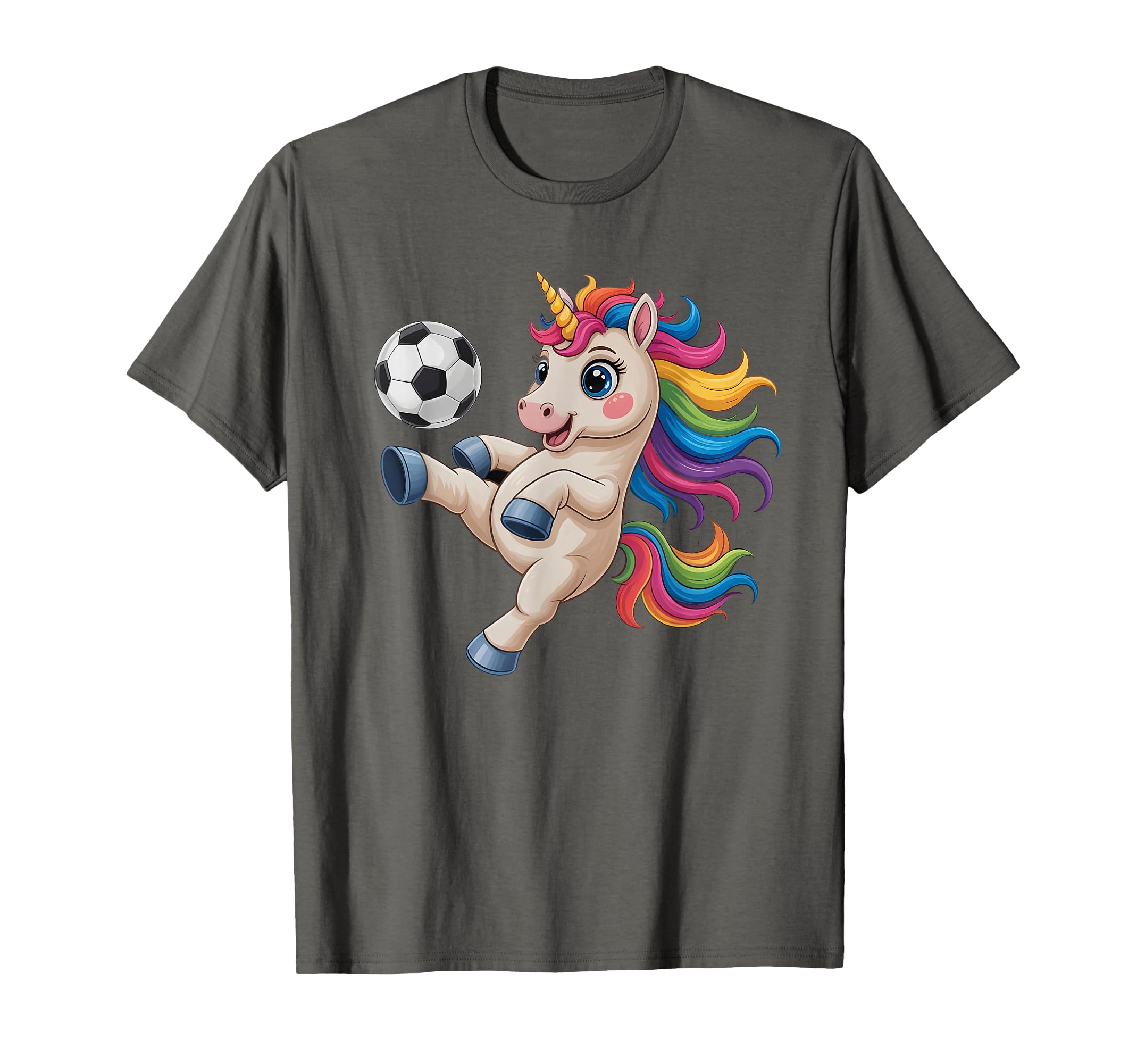 Funny Soccer Just Who Loves Unicorns T-Shirt - Fun Novelty Design Unisex - T-Shirt, Sweatshirt, Hoodie