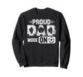Proud Dad Mode Soccer Player Sweatshirt - Custom Art Print Men Women - T-Shirt, Sweatshirt, Hoodie