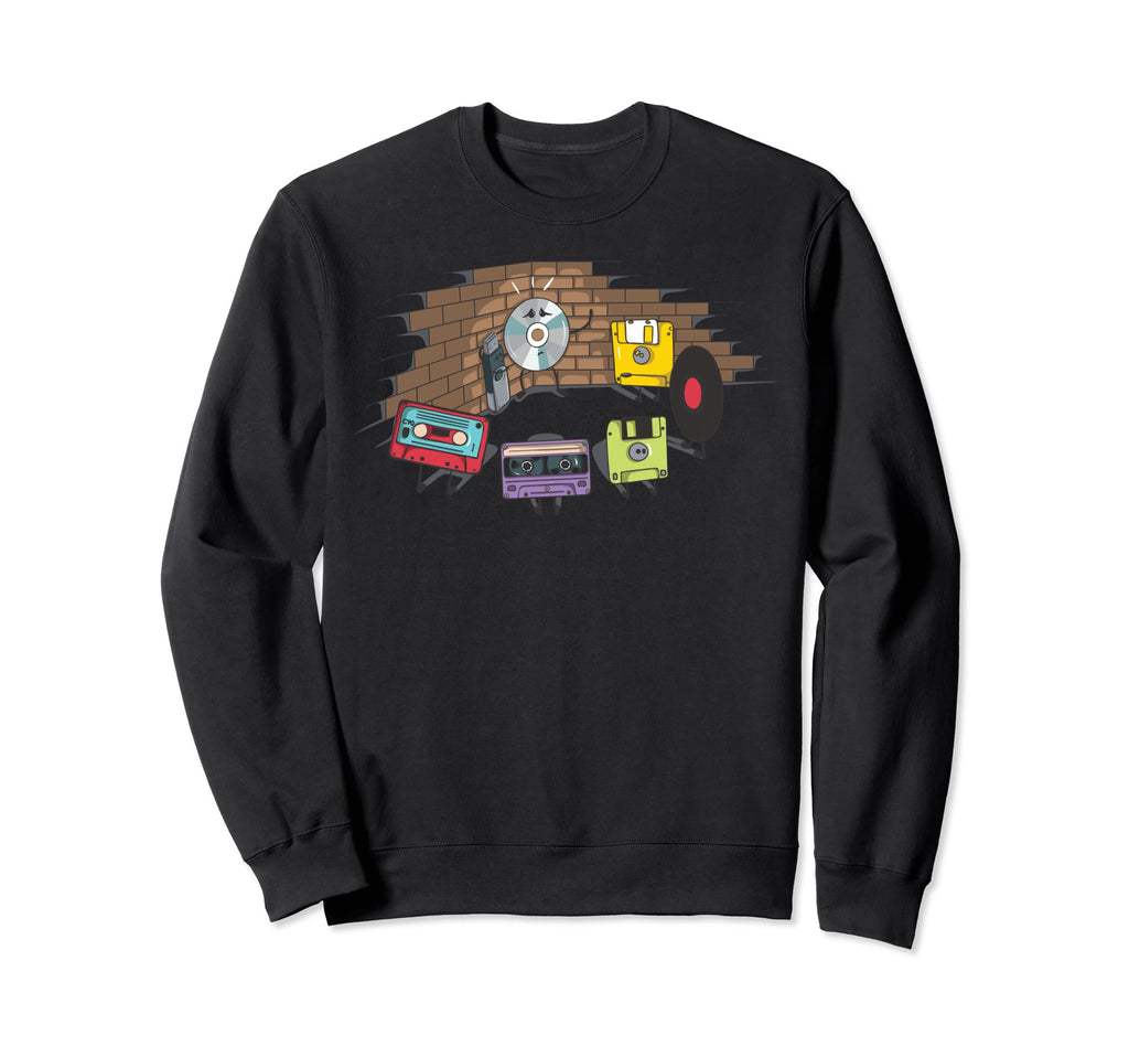 Cassette Tape Art Sweatshirt - Casual Everyday Wear for Adults - T-Shirt, Sweatshirt, Hoodie