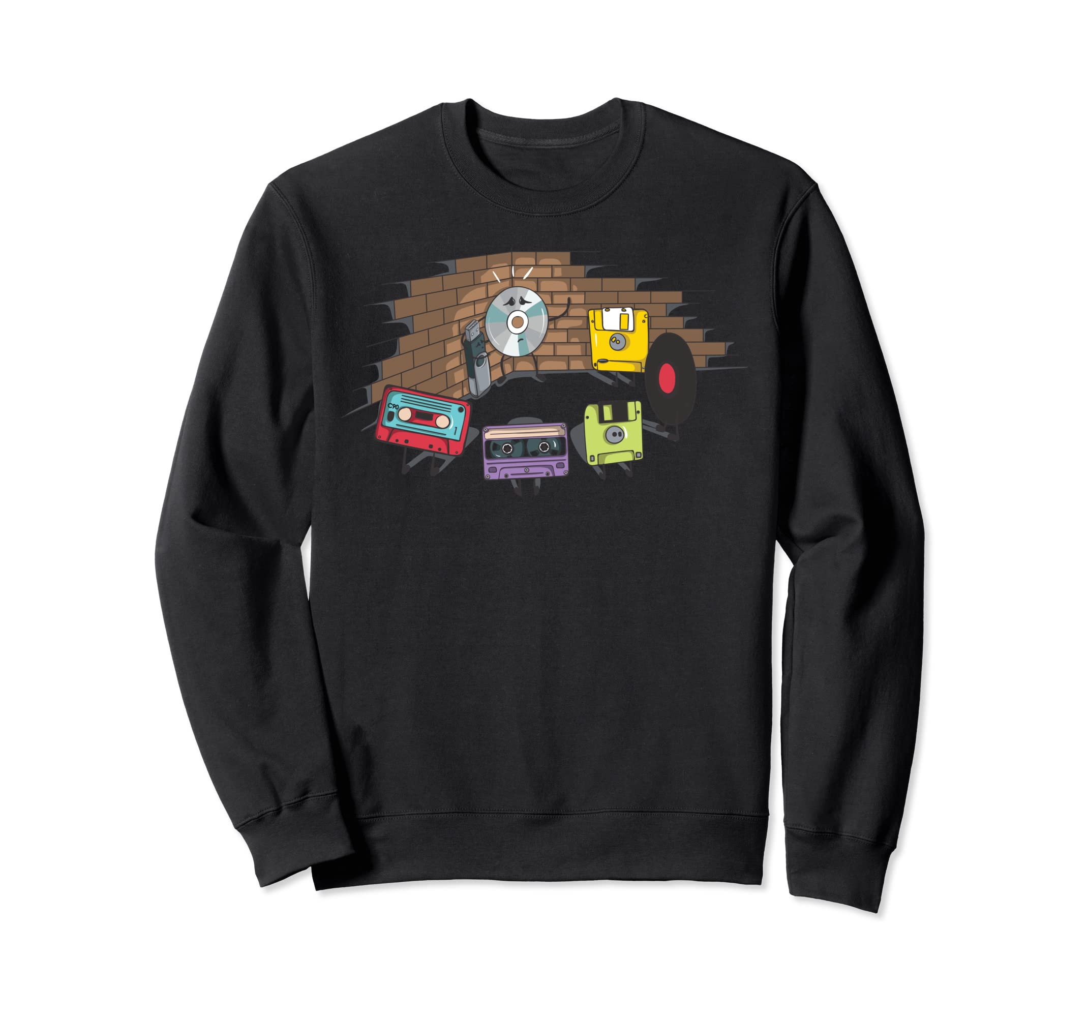 Cassette Tape Art Sweatshirt - Casual Everyday Wear for Adults - T-Shirt, Sweatshirt, Hoodie