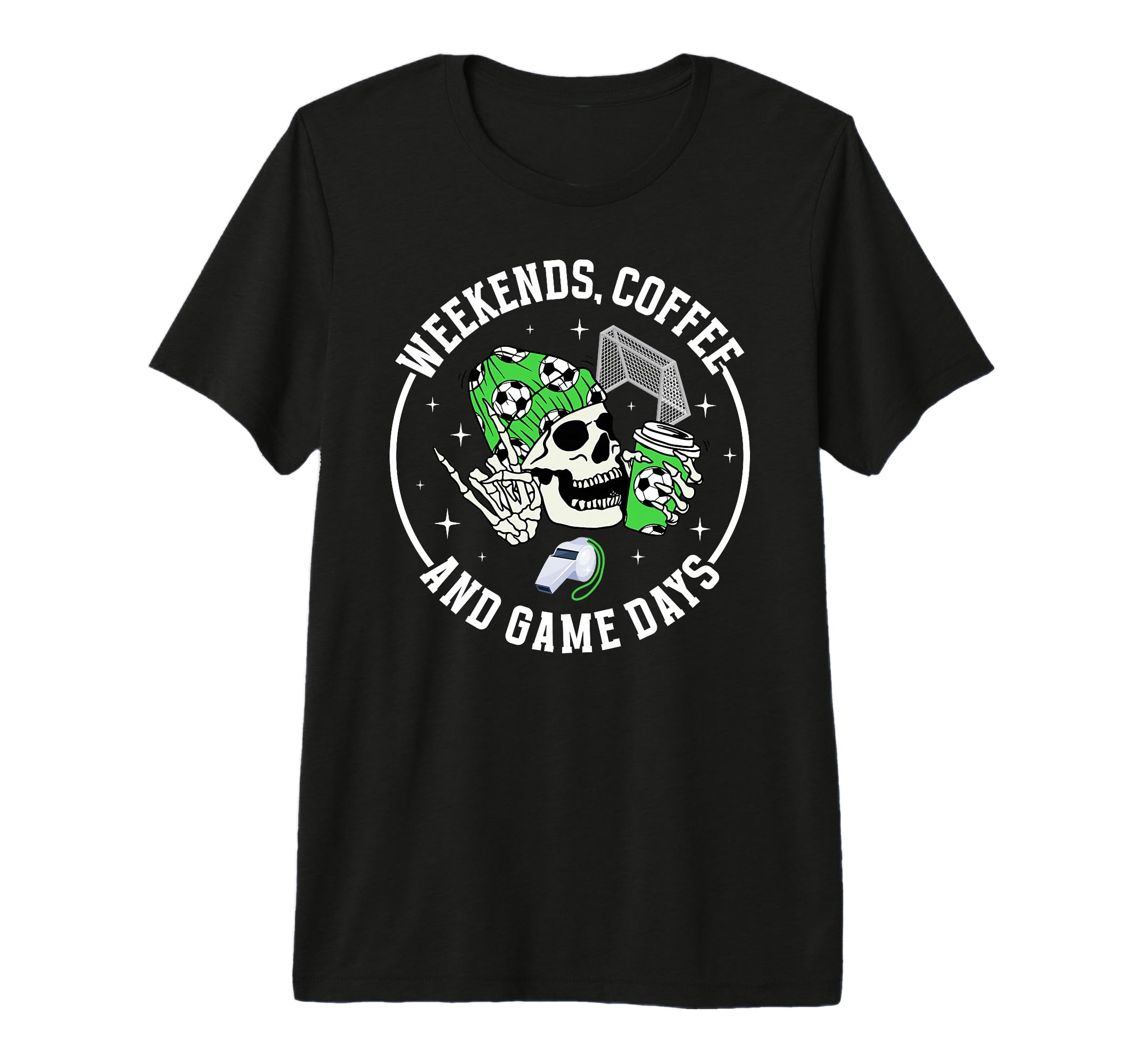Weekends Coffee Soccer Mom Soccer Player T-Shirt - Minimalist Print Unisex - T-Shirt, Sweatshirt, Hoodie