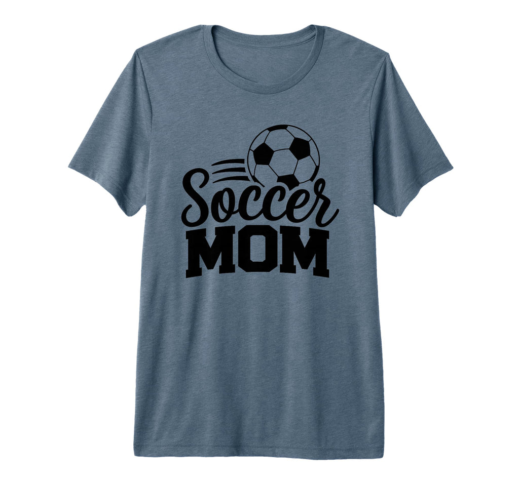 Soccer Mom Tri Blend T-Shirt - Minimalist Print for Adults - T-Shirt, Sweatshirt, Hoodie