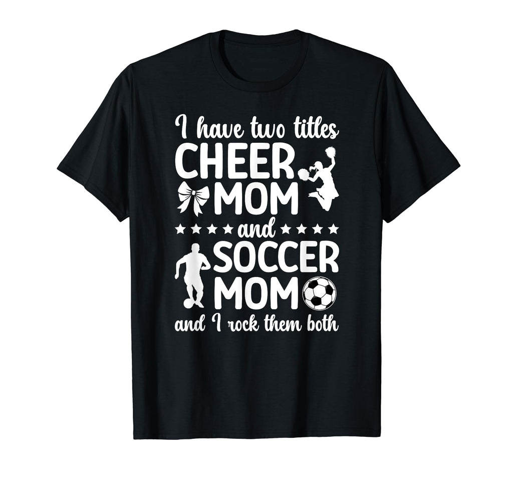 Cheer And Soccer Mom Soccer Player T-Shirt - Minimalist Print Men Women - T-Shirt, Sweatshirt, Hoodie