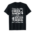 Cheer And Soccer Mom Soccer Player T-Shirt - Minimalist Print Men Women - T-Shirt, Sweatshirt, Hoodie