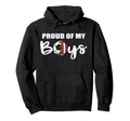 Proud My Funny Football Soccer Mom Hoodie - Casual Everyday Wear for Adults - T-Shirt, Sweatshirt, Hoodie