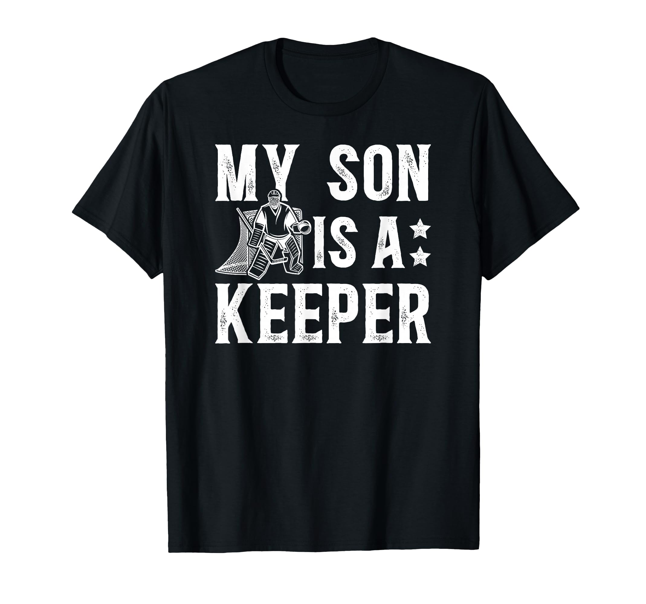 Ice Hockey Keeper Dad Hockey Goalie Father T-Shirt - Graphic Print Unisex - T-Shirt, Sweatshirt, Hoodie