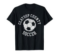 Clatsop County Soccer Distressed T-Shirt - Fun Novelty Design for Adults - T-Shirt, Sweatshirt, Hoodie