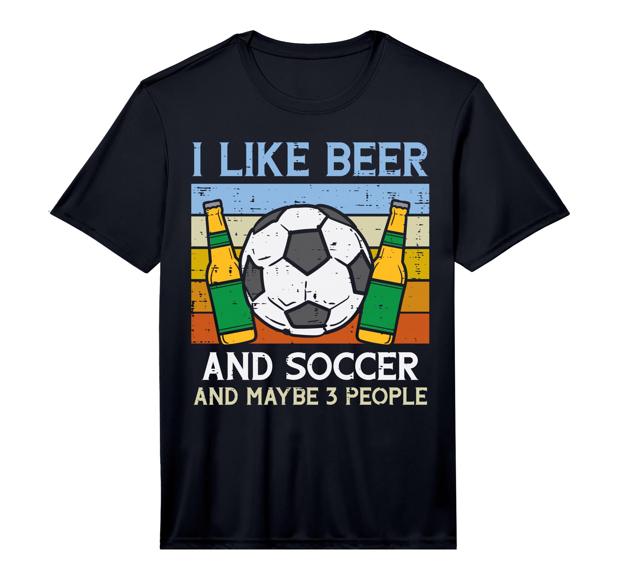Mens I Like Beer Soccer 3 People T-Shirt - Minimalist Print Men Women - T-Shirt, Sweatshirt, Hoodie