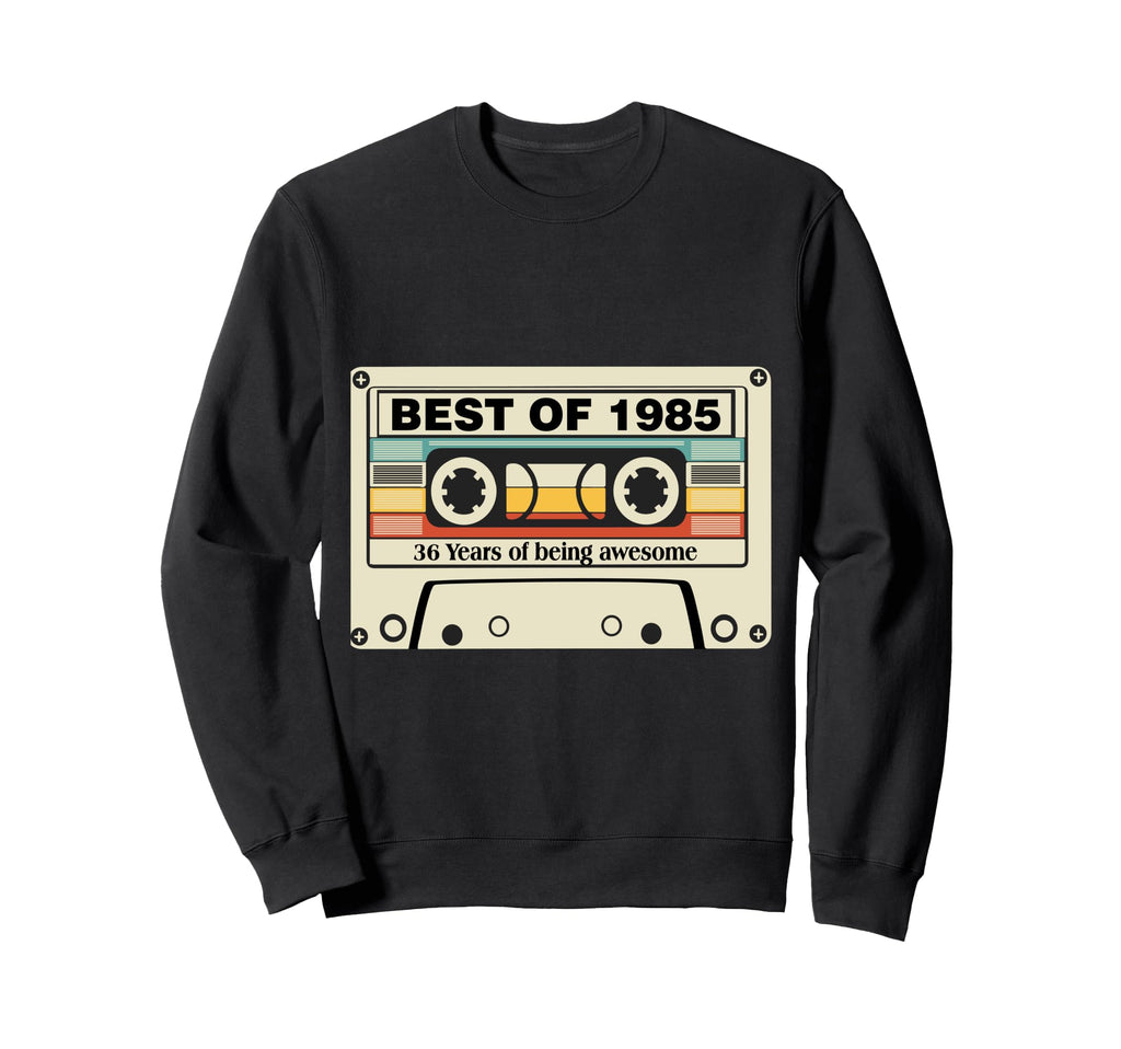 Best 1985 36Th Birthday Cassette Tape Sweatshirt - Graphic Print Men Women - T-Shirt, Sweatshirt, Hoodie