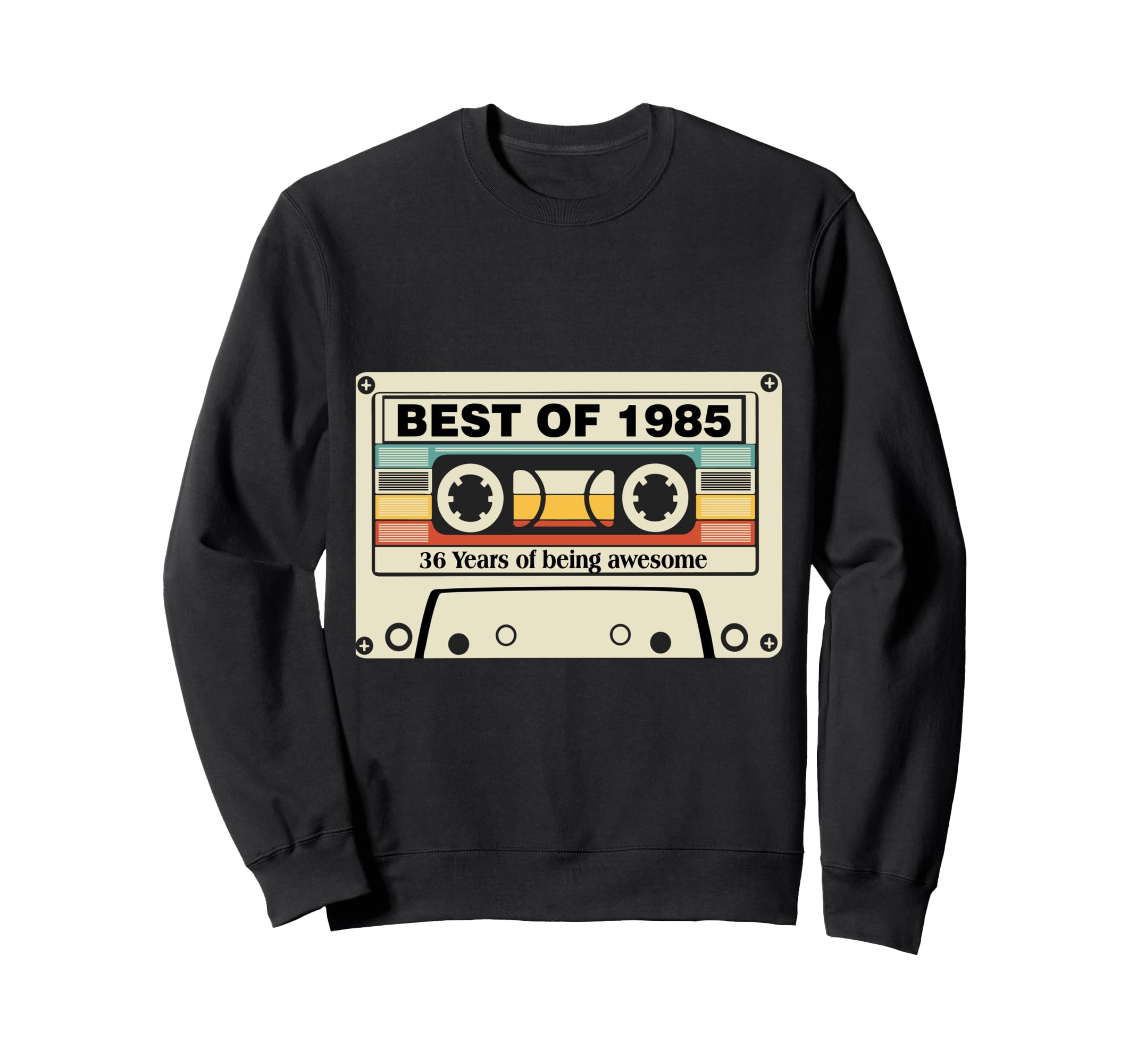 Best 1985 36Th Birthday Cassette Tape Sweatshirt - Graphic Print Men Women - T-Shirt, Sweatshirt, Hoodie