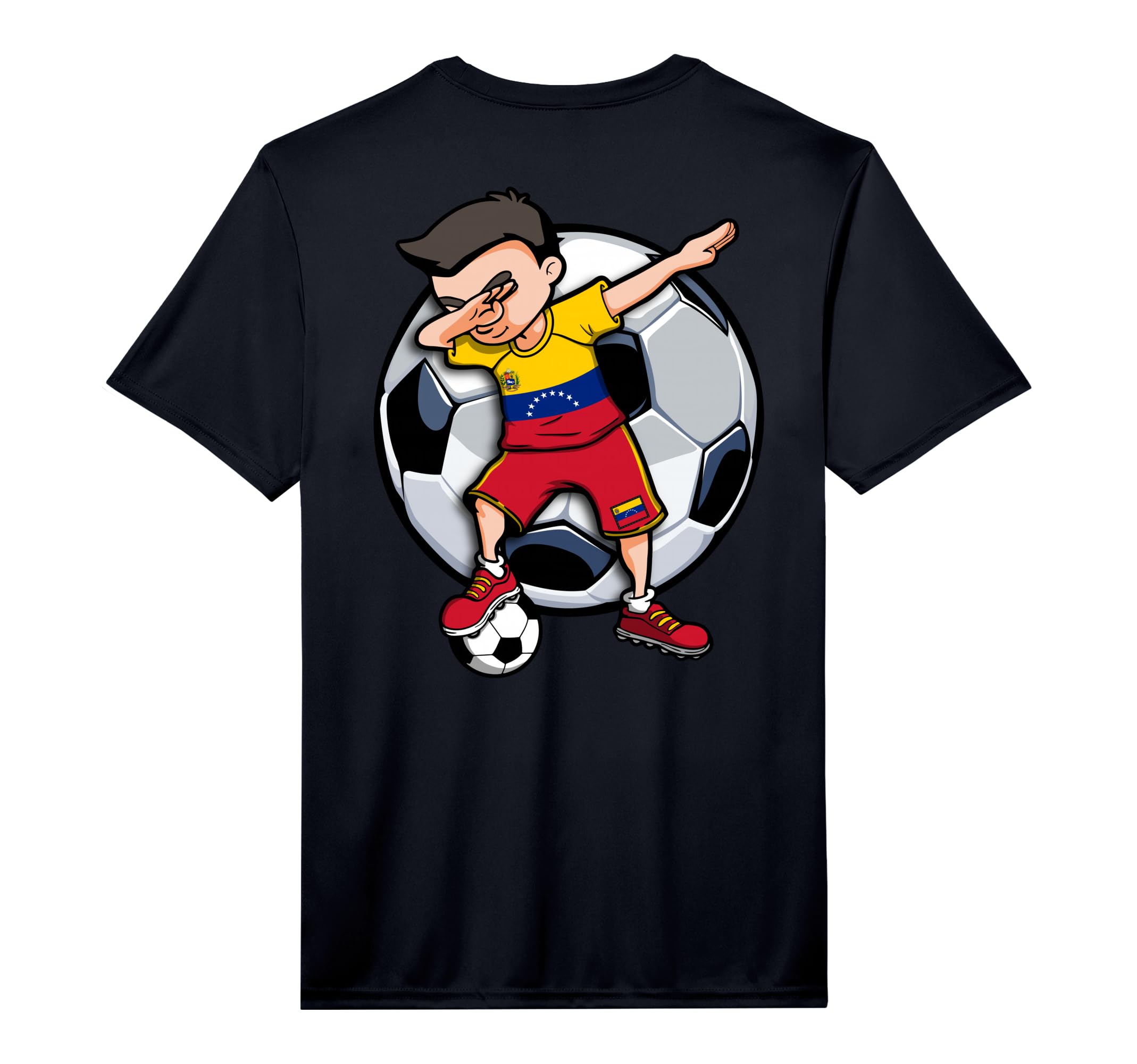 Dabbing Soccer Venezuela Football Fans T-Shirt - Novelty Apparel Men Women - T-Shirt, Sweatshirt, Hoodie