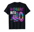 Rollin Into 10 Roller Skating Rink T-Shirt - Aesthetic Graphic for Adults - T-Shirt, Sweatshirt, Hoodie