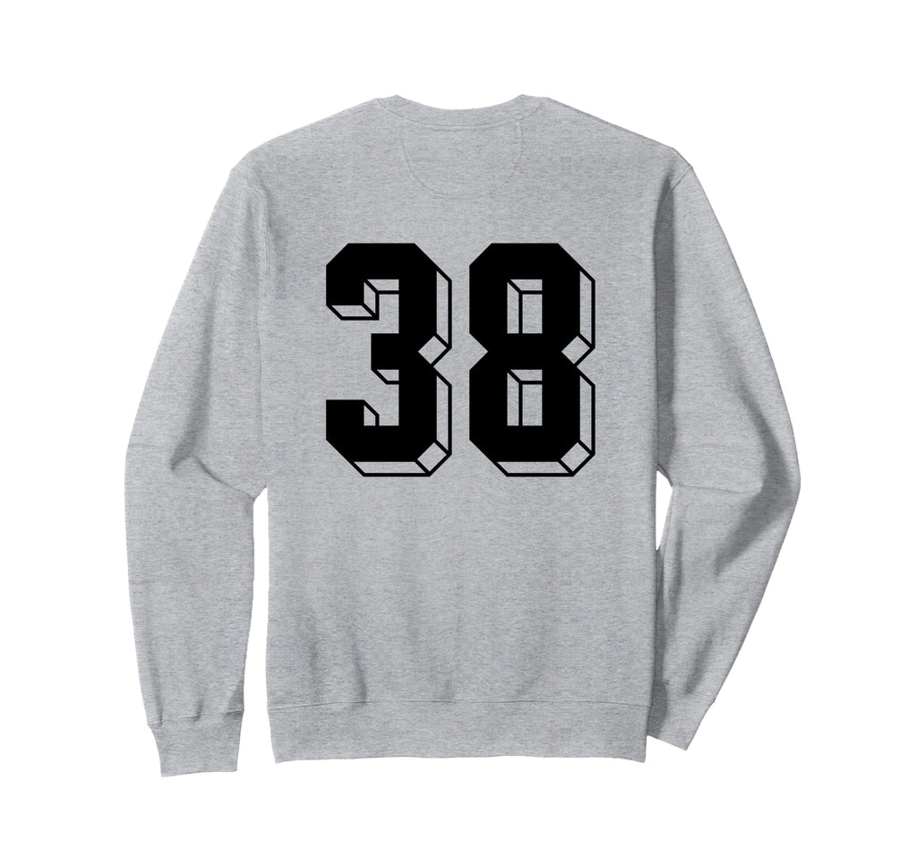 Number 38 Backside 80S 90S Team Sweatshirt - Custom Art Print Unisex - T-Shirt, Sweatshirt, Hoodie