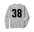Number 38 Backside 80S 90S Team Sweatshirt - Custom Art Print Unisex - T-Shirt, Sweatshirt, Hoodie
