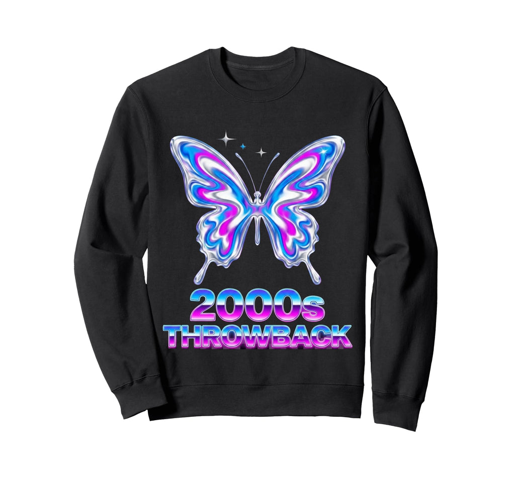 2000S Throwback Y2K Aesthetic Sweatshirt - Novelty Apparel for Adults - T-Shirt, Sweatshirt, Hoodie