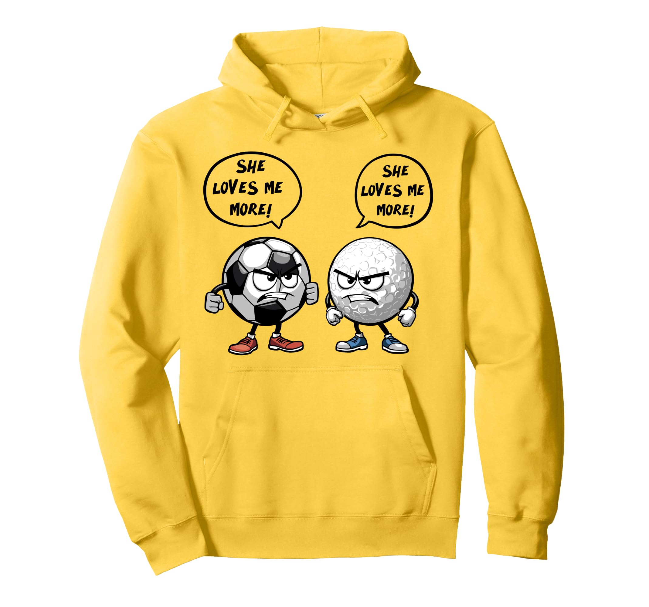 She Loves Me More Soccer Golf Hoodie - Streetwear Style Unisex - T-Shirt, Sweatshirt, Hoodie