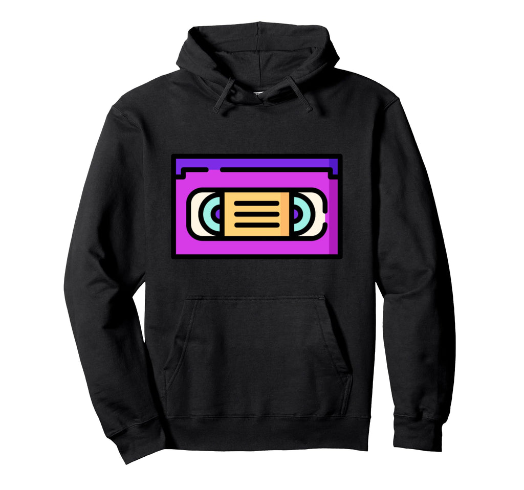 Vhs Video Cassette Tape Tv Hoodie - Minimalist Print Unisex - T-Shirt, Sweatshirt, Hoodie