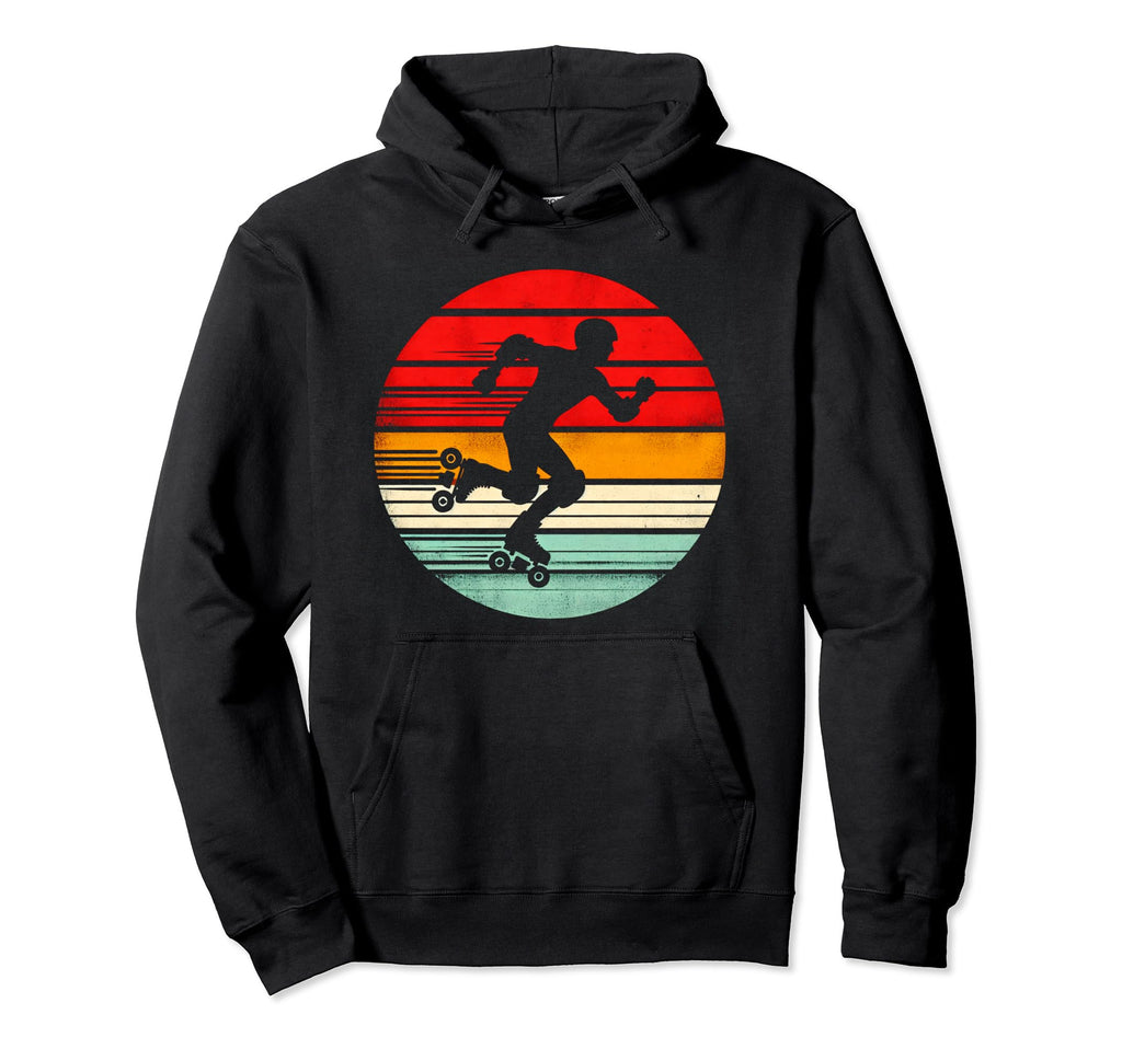Skater Roller Skating Roller Skate Hoodie - Aesthetic Graphic Men Women - T-Shirt, Sweatshirt, Hoodie