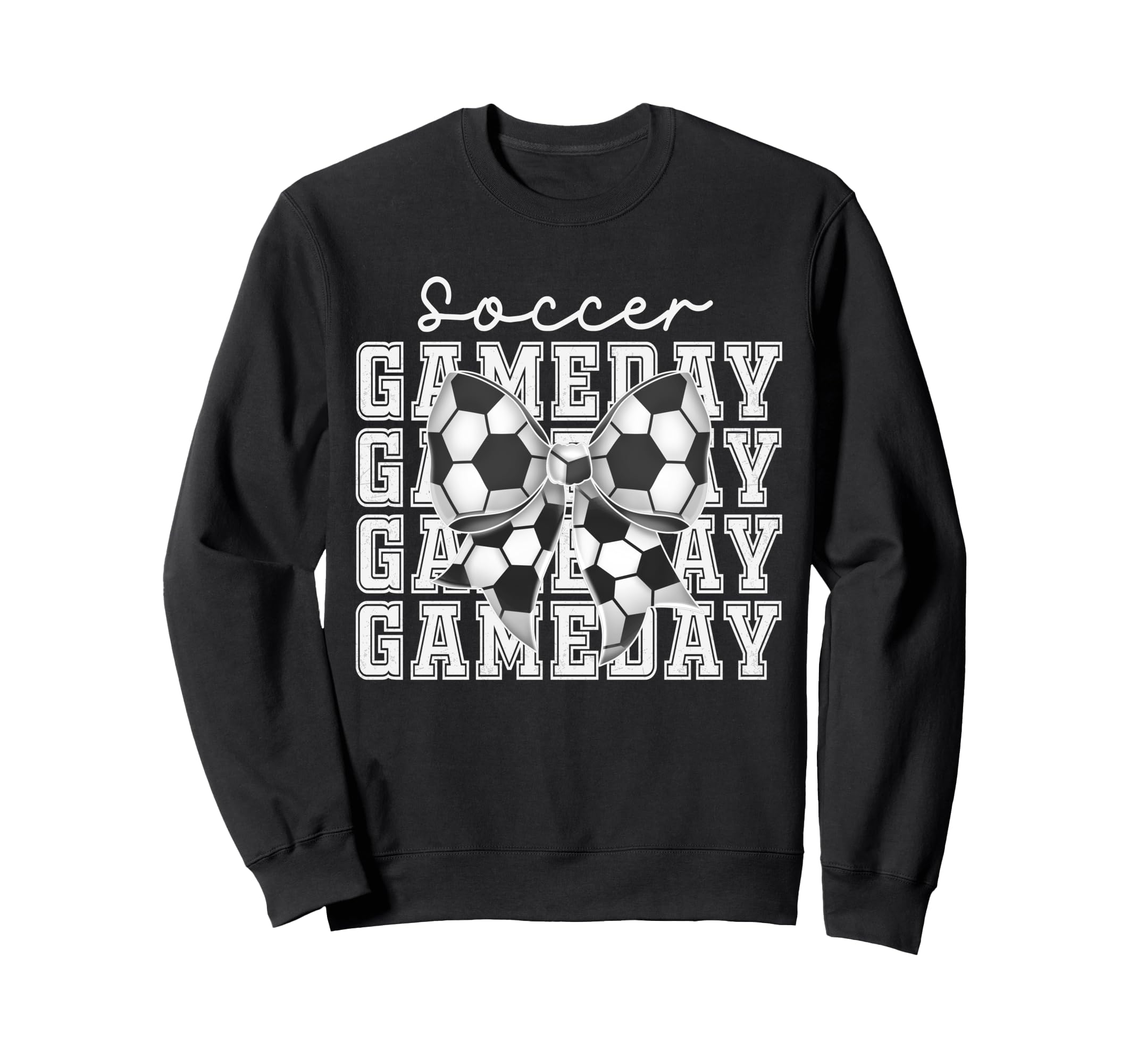Soccer Game Day Coquette Bow Funny Sweatshirt - Unique Graphic for Adults - T-Shirt, Sweatshirt, Hoodie