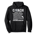 Soccer Coach Definition Soccer Hoodie - Aesthetic Graphic for Adults - T-Shirt, Sweatshirt, Hoodie