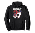 7Th Birthday Party American Flag Soccer Hoodie - Novelty Apparel Men Women - T-Shirt, Sweatshirt, Hoodie
