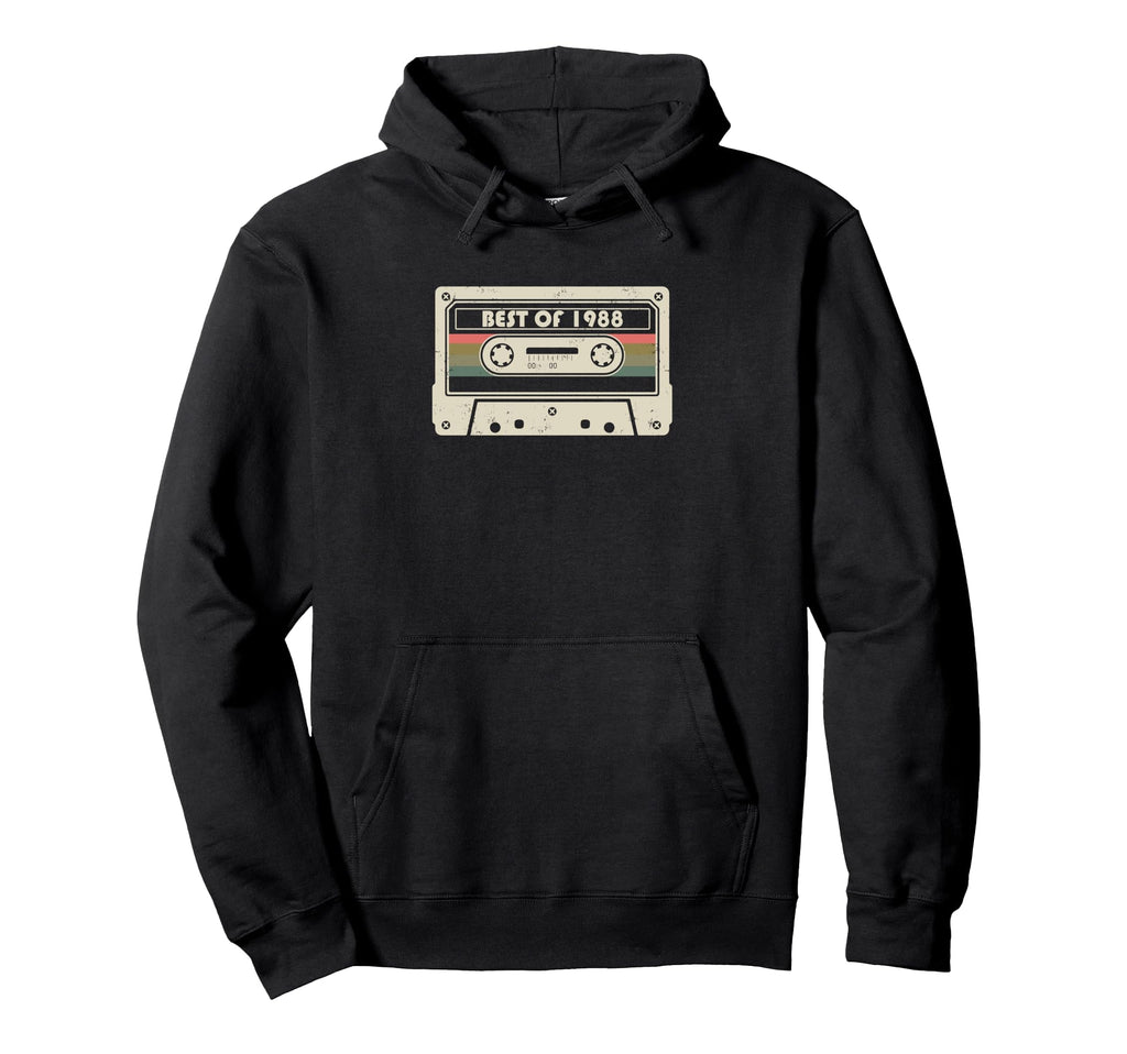 Best 1988 34 Years Old Birthday Mix Hoodie - Fun Novelty Design Men Women - T-Shirt, Sweatshirt, Hoodie