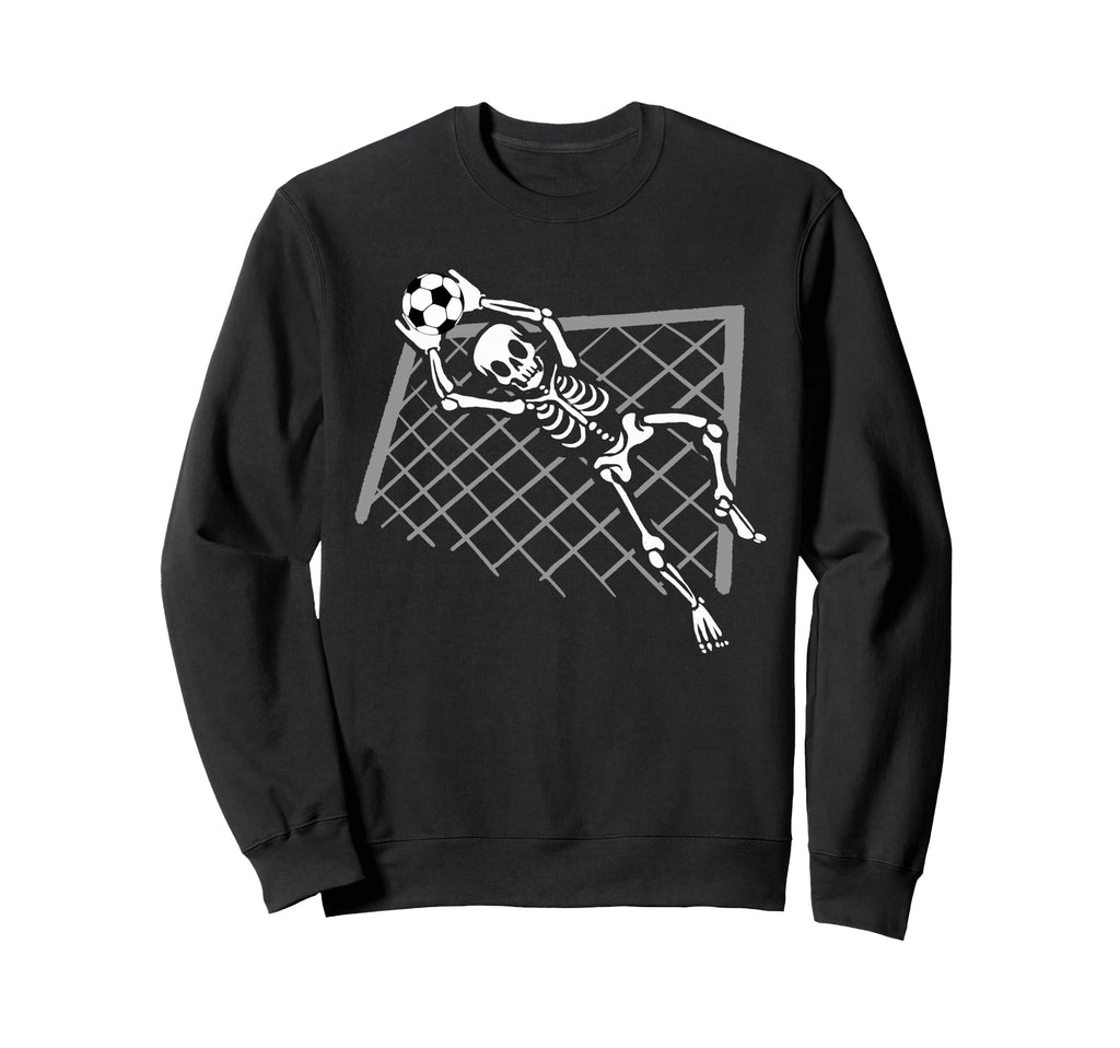 Skeleton Goalkeeper Soccer Goalie Sweatshirt - Custom Art Print Unisex - T-Shirt, Sweatshirt, Hoodie