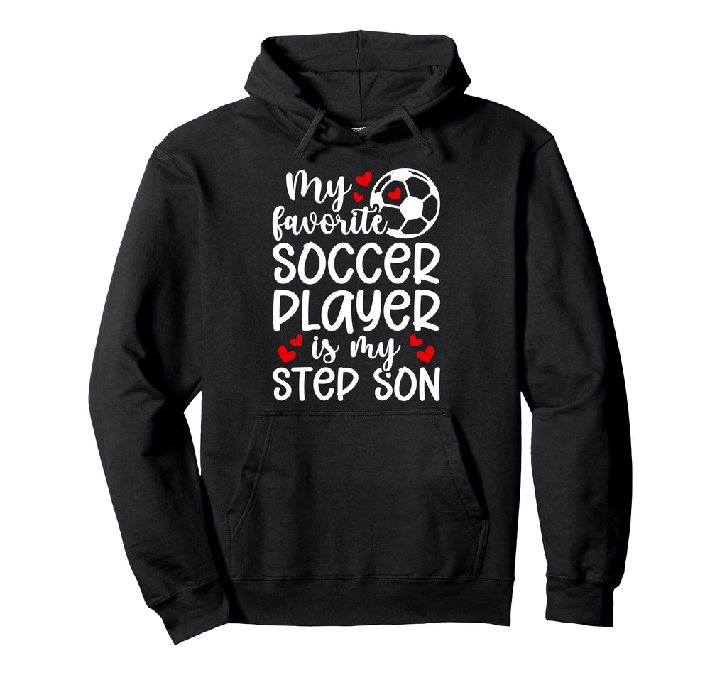 Proud Soccer Step Mom Soccer Player Hoodie - Minimalist Print for Adults - T-Shirt, Sweatshirt, Hoodie